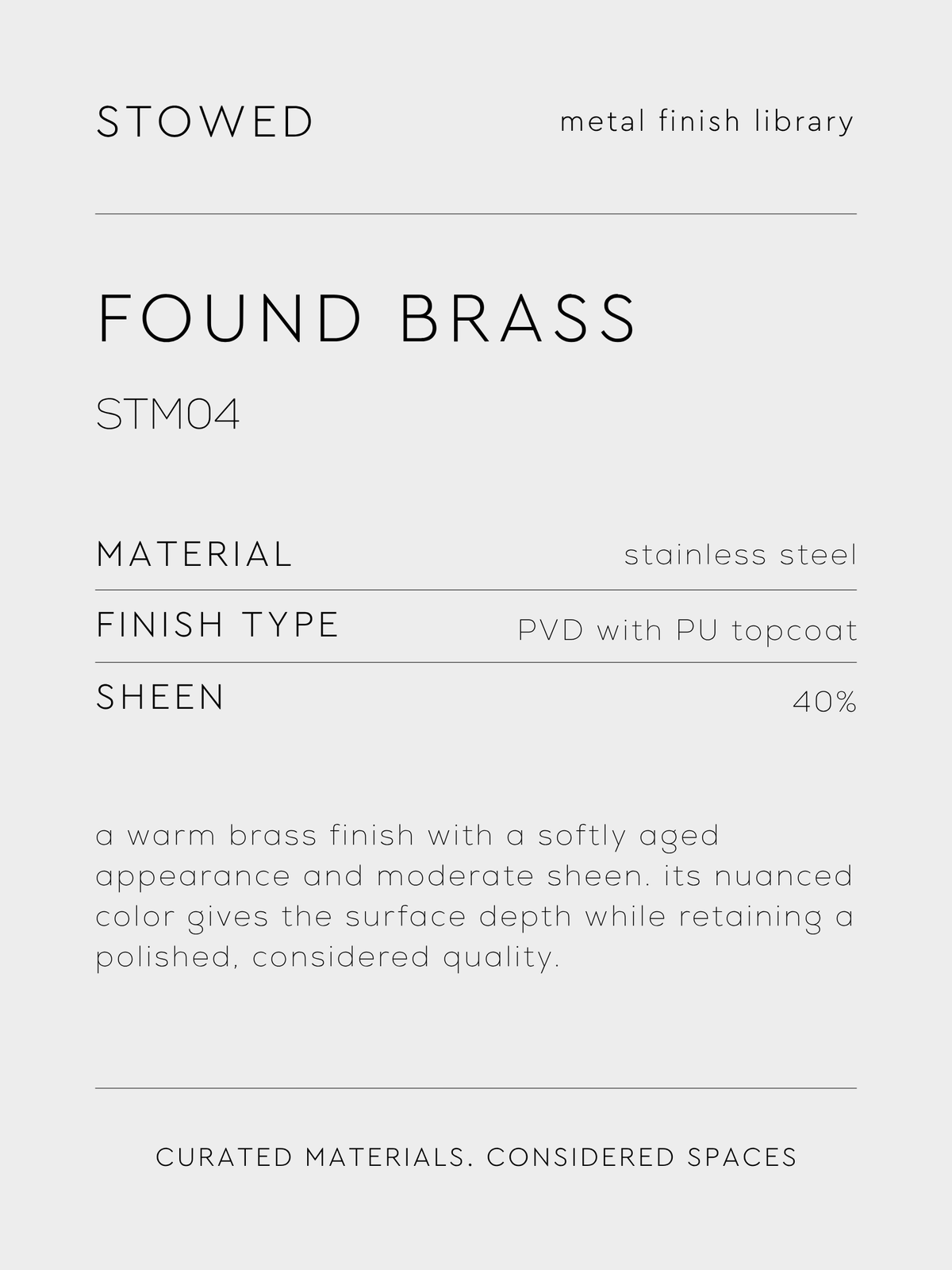 FOUND BRASS