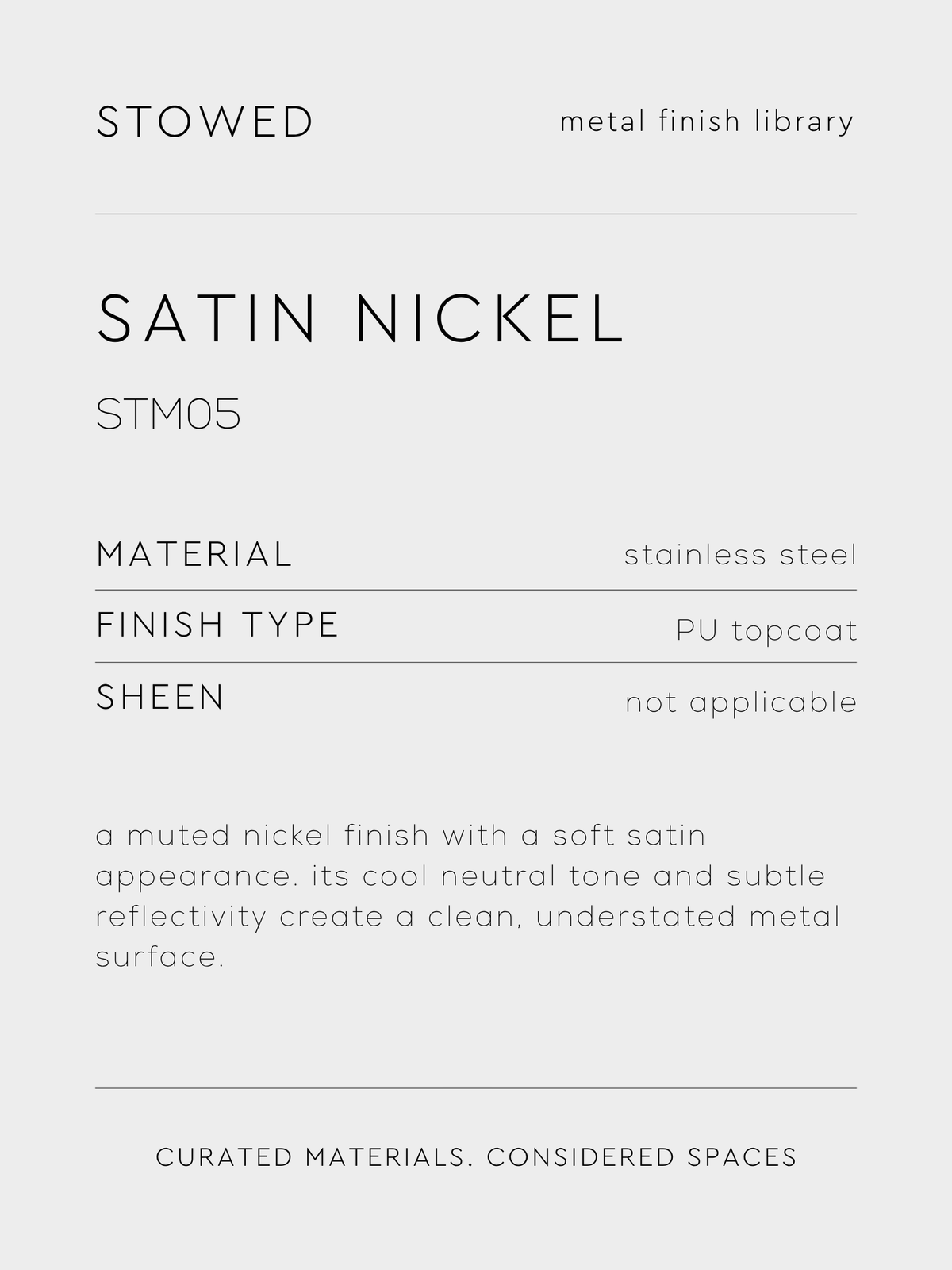 SATIN NICKEL