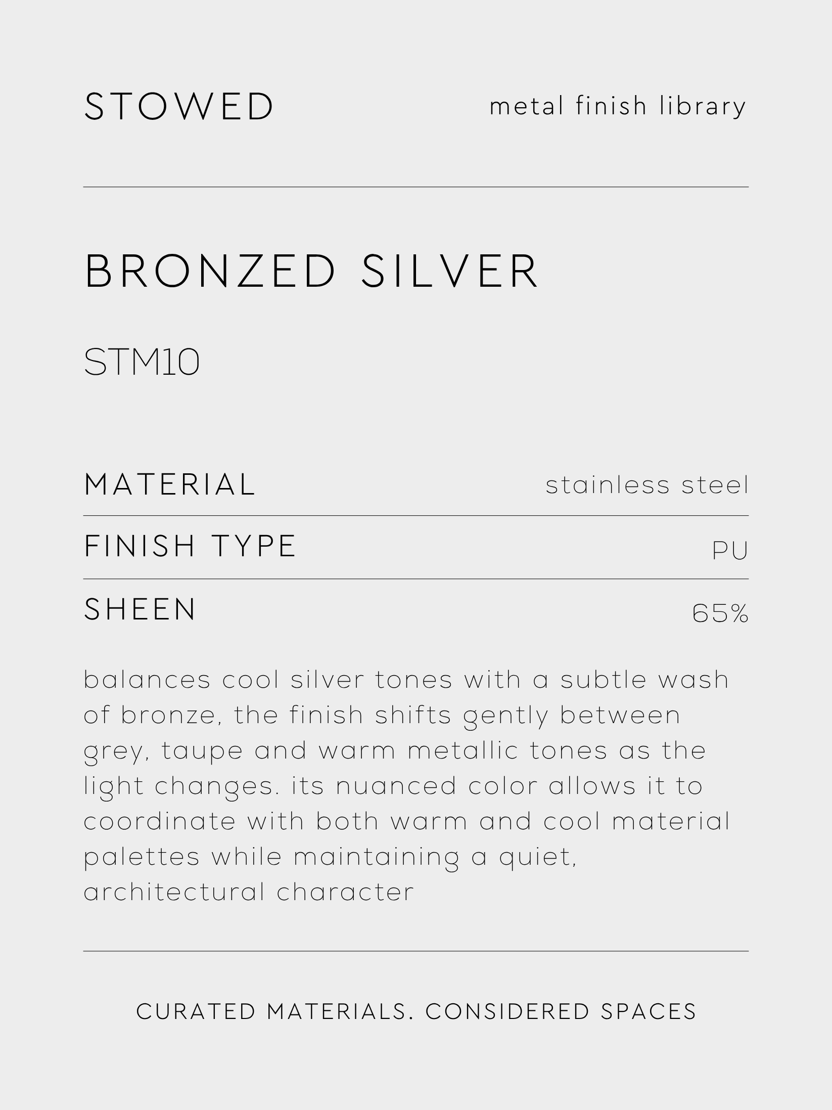 BRONZED SILVER