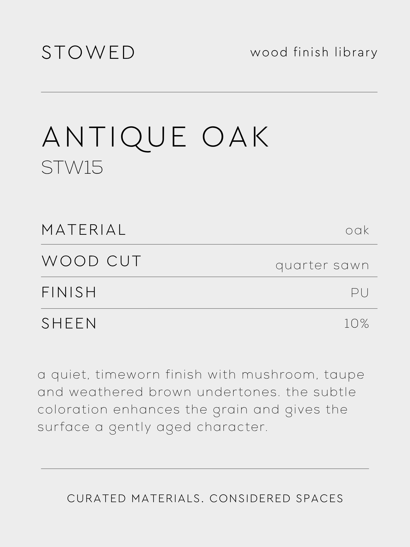 ANTIQUE OAK