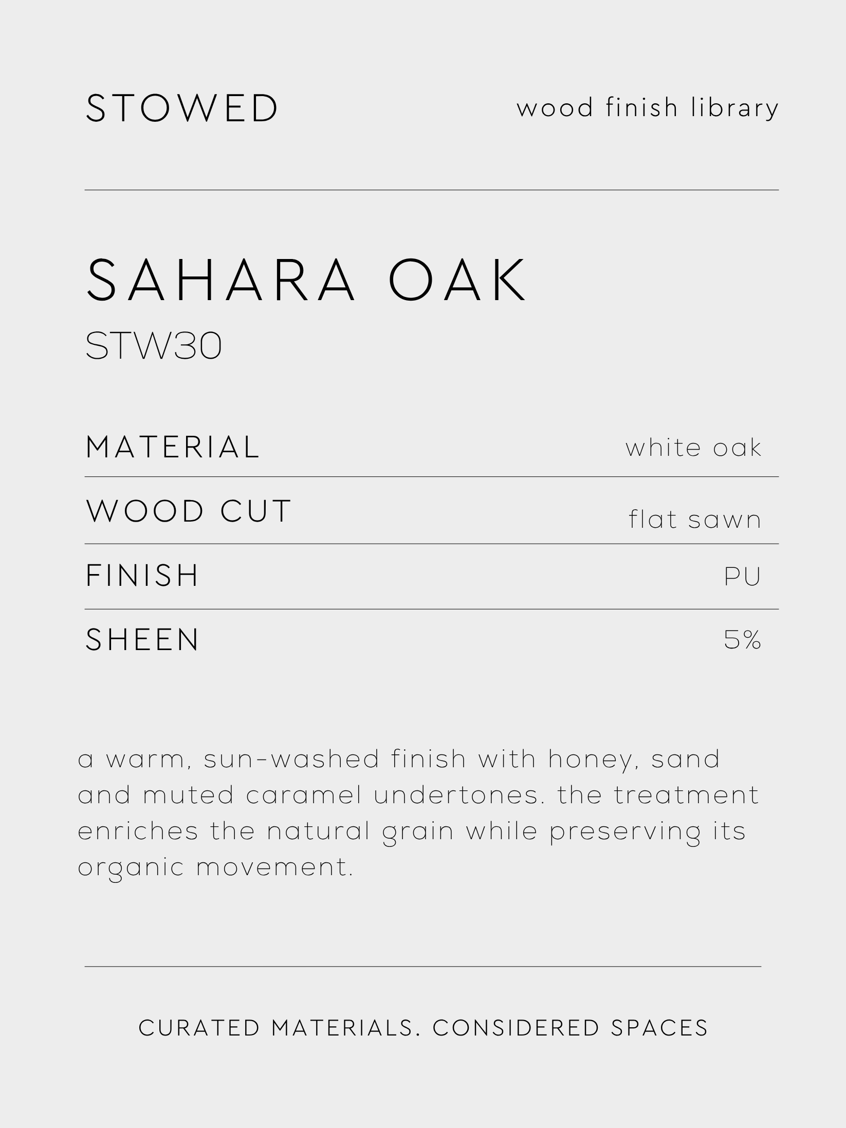 SAHARA OAK
