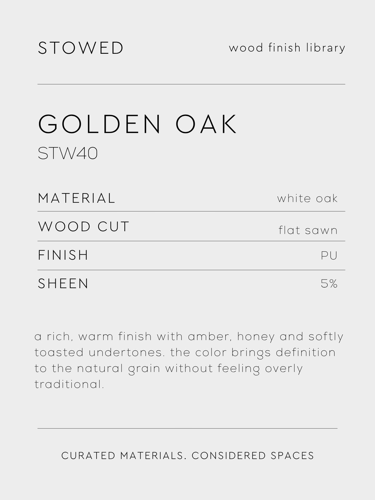 GOLDEN OAK
