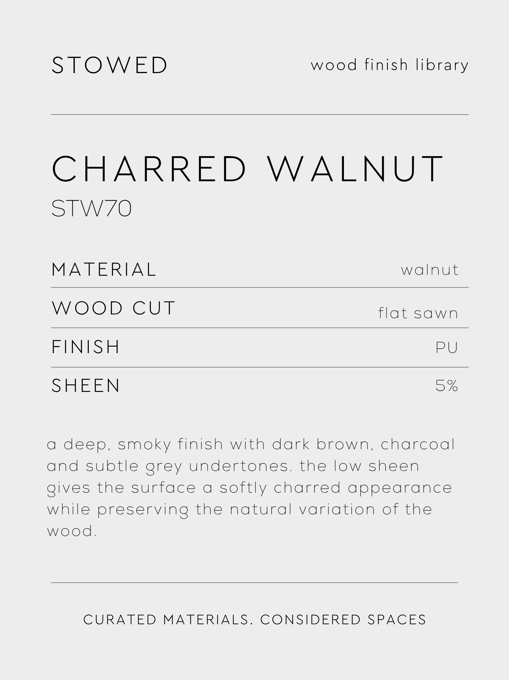 charred walnut